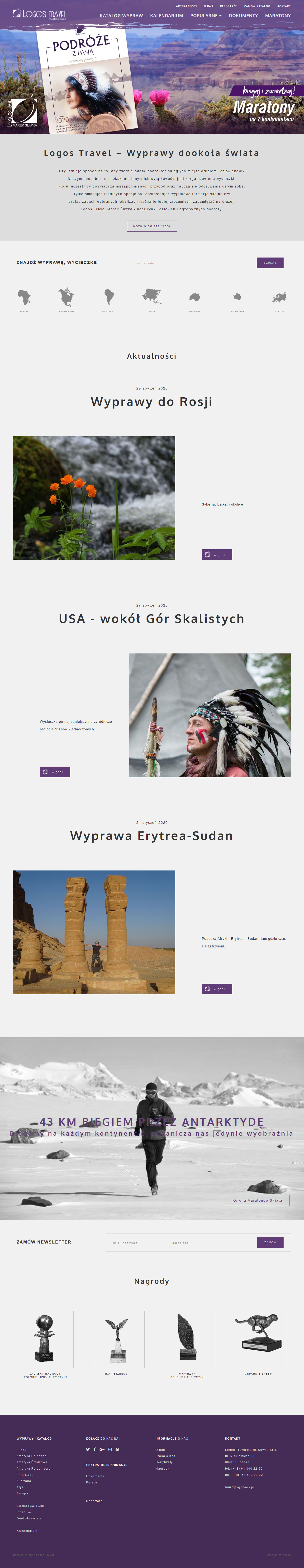 Serwis www dla lidera dalekich podróży w branży turystycznej - Logos Travel 2